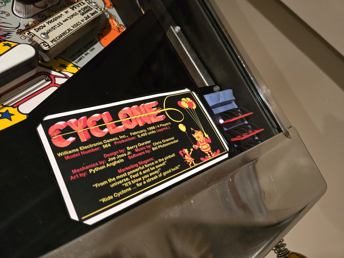 đ„ Cyclone Pinball Machine Total Restoration Refurbish Williams 1988
