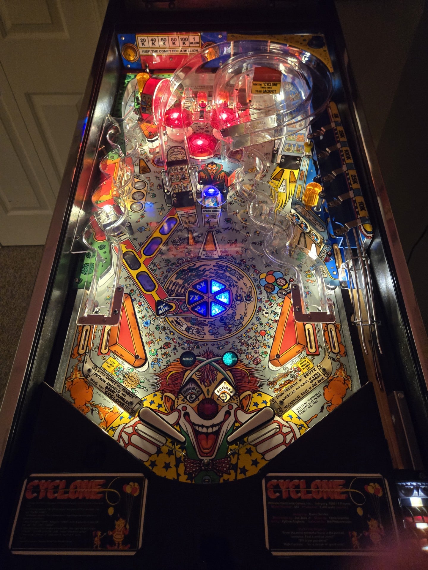 đ„ Cyclone Pinball Machine Total Restoration Refurbish Williams 1988